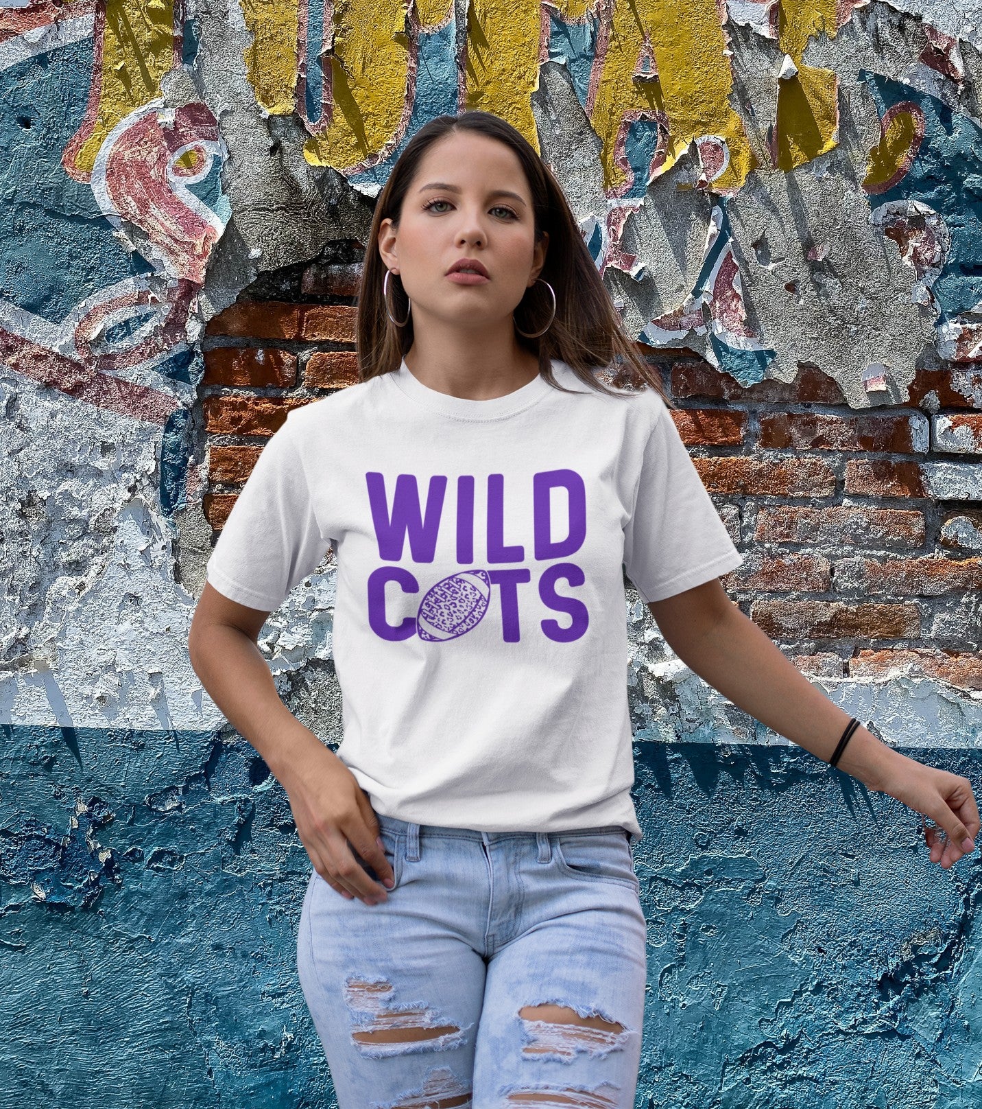 Wildcats football - purple