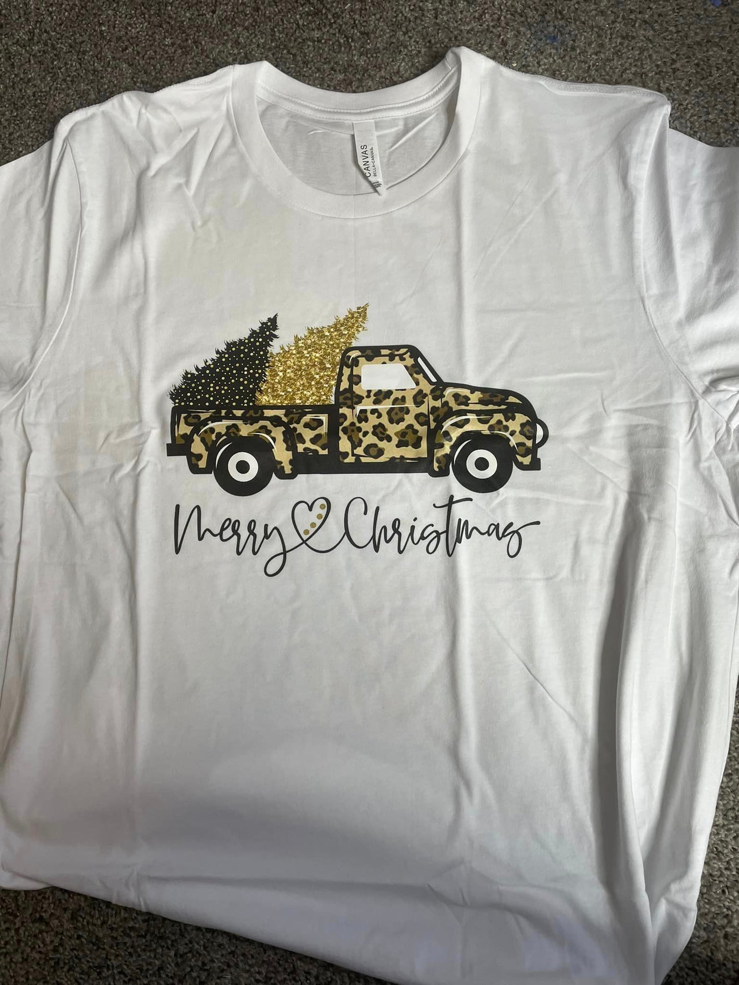 Merry Christmas leopard truck- xl RTS