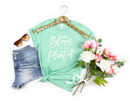 Bloom where you are planted