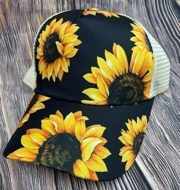 Western floral cross - Distressed Hat