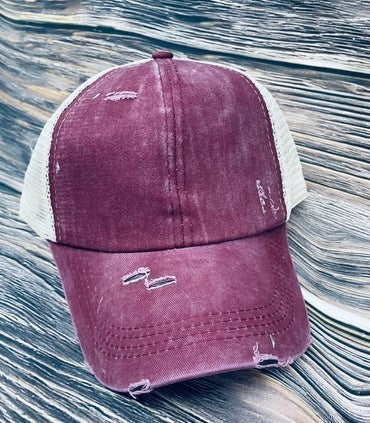 Mama rectangle - Distressed Hat
