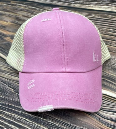 Softball Mom - Distressed Hat
