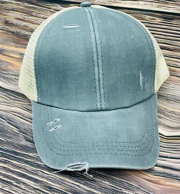 Western floral cross - Distressed Hat