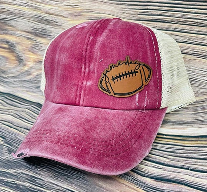 Game day football - Distressed Hat