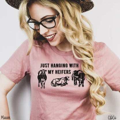 Just hanging with my heifers