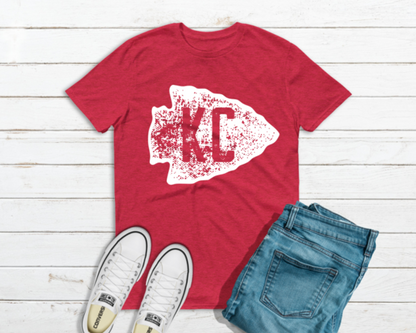 KC arrowhead - white