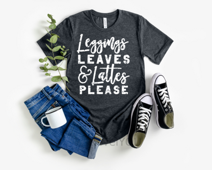 Leggings leaves and lattes please
