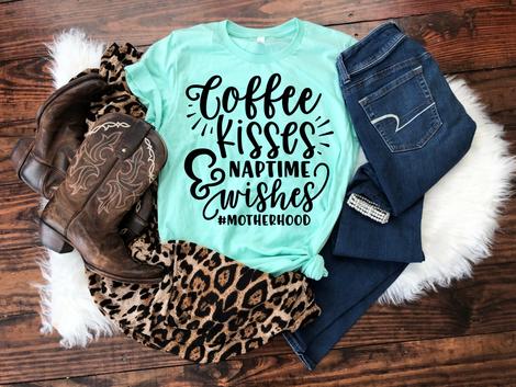 Coffee kisses naptime motherhood