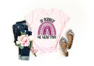In October we wear pink rainbow