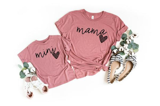 Mama with leopard heart - adult