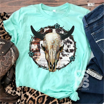 Cow skull western
