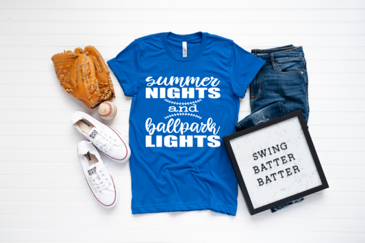 Summer nights and ballpark lights