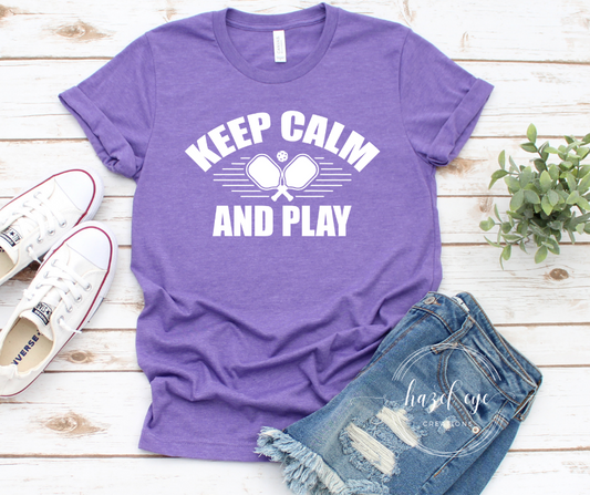 Keep calm and play screen print