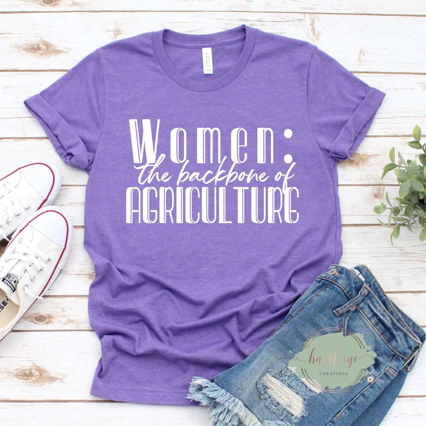 Women backbone of agriculture screen print