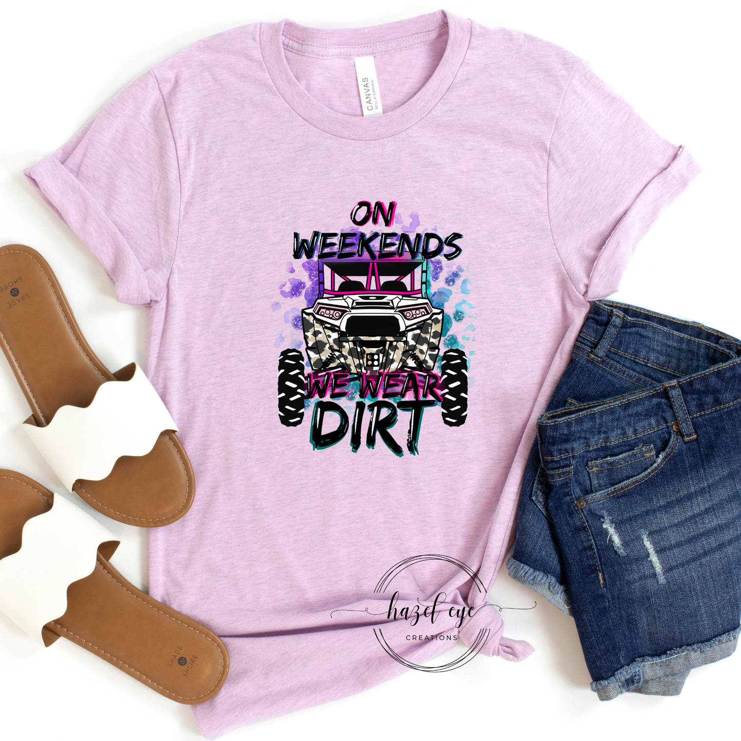 On weekends we wear dirt