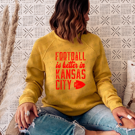 Football is better in Kansas City - red