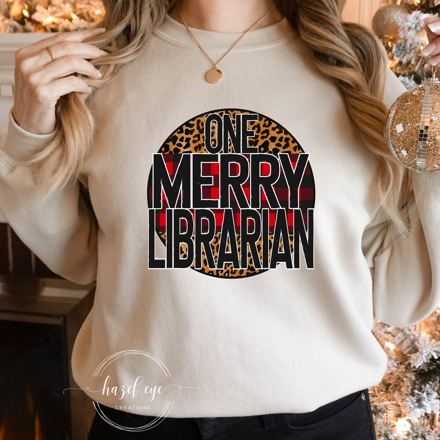 One Merry Librarian leopard circle