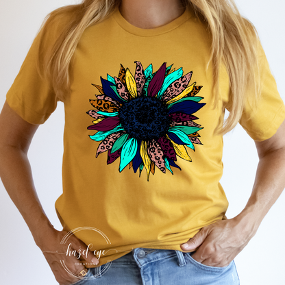 Colorful sunflower