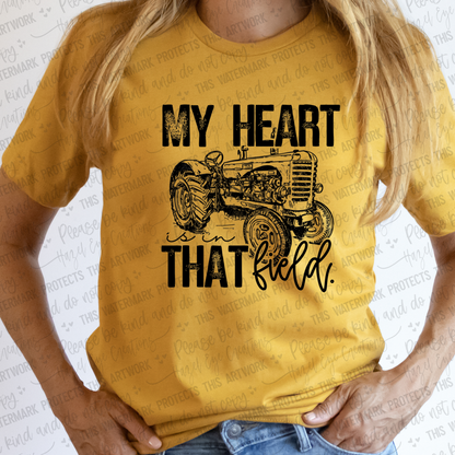 My heart is in that field (tractor)