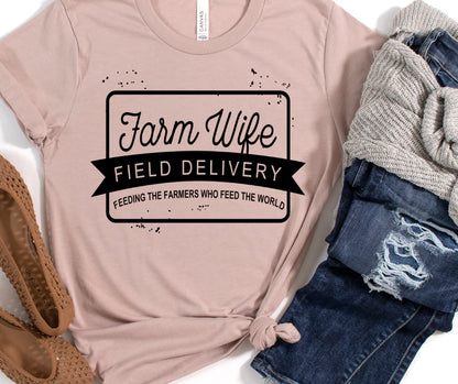 Farm wife field delivery