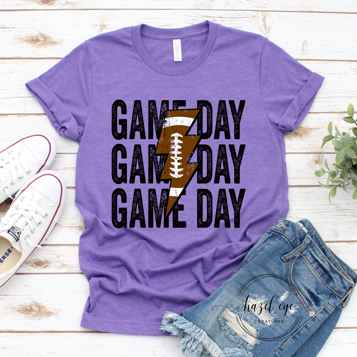 Game day football lightning