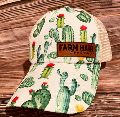 Farm Hair Don't Care - Distressed Hat