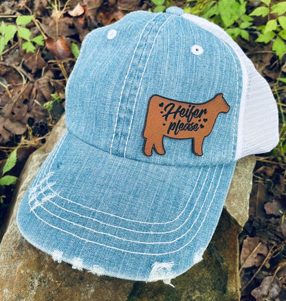 Heifer Please - Distressed Hat