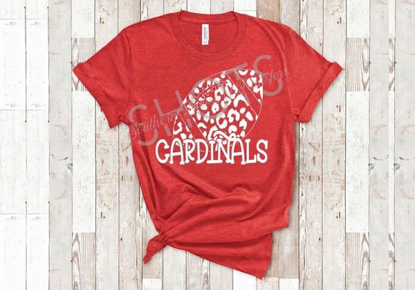 Cardinals leopard football