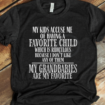 My kinds accuse me having a favorite child
