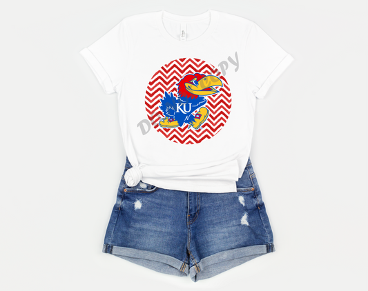 Red and Blue football circle