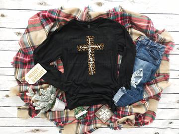 Faith leopard cross