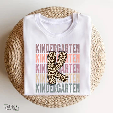 Kindergarten stacked leopard